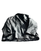 Vintage Black Durable Leather Jacket. In size XL/XXL