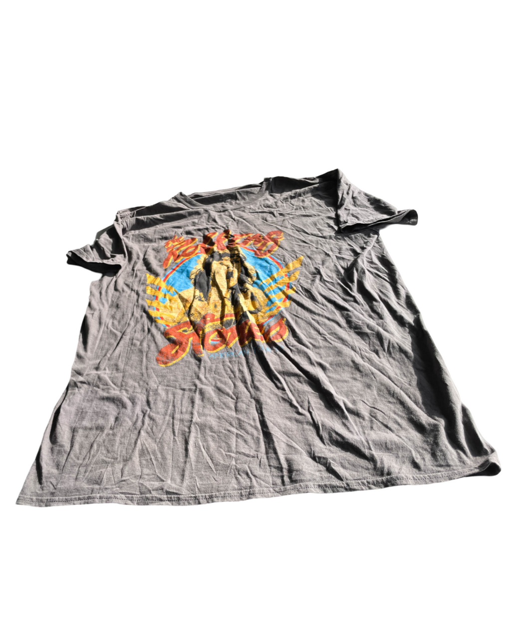 Vintage Rolling Stones Tour  grey T-Shirt in size L   L 31  W 23 |SKU 5062