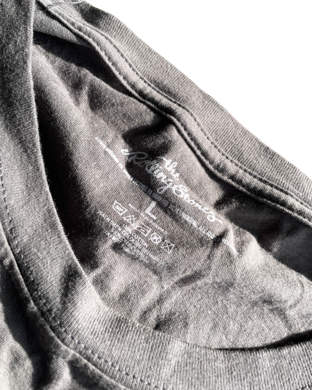 Vintage Rolling Stones Tour  grey T-Shirt in size L   L 31  W 23 |SKU 5062