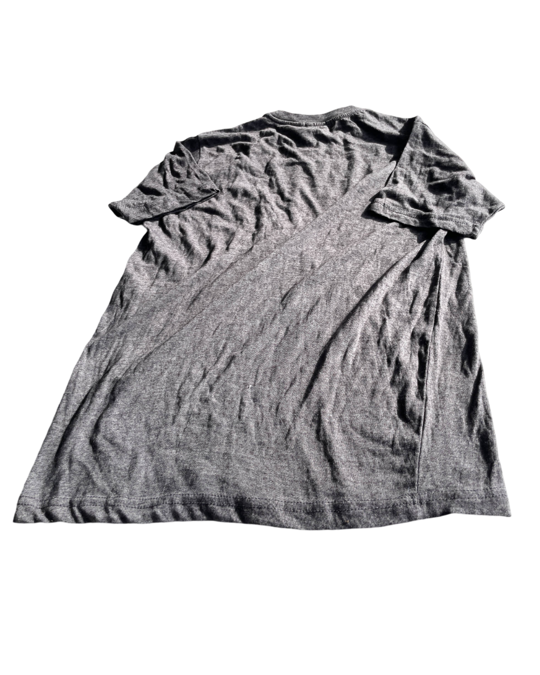 Vintage Hugo Boss Men's Grey and Green T-Shirt. In size medium