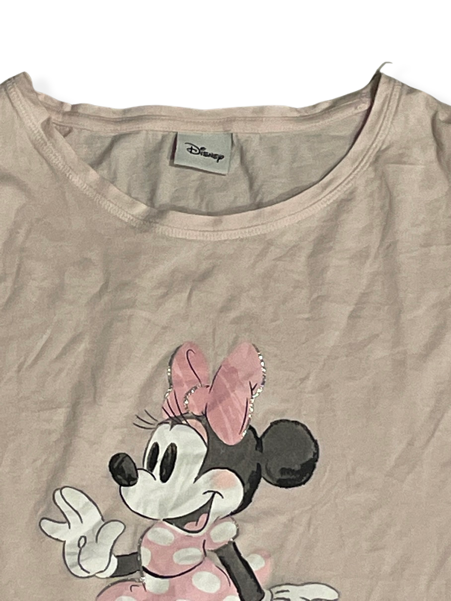 Rubynee Vintage y2k Disney Mickey Mouse Pink T-Shirt Size L