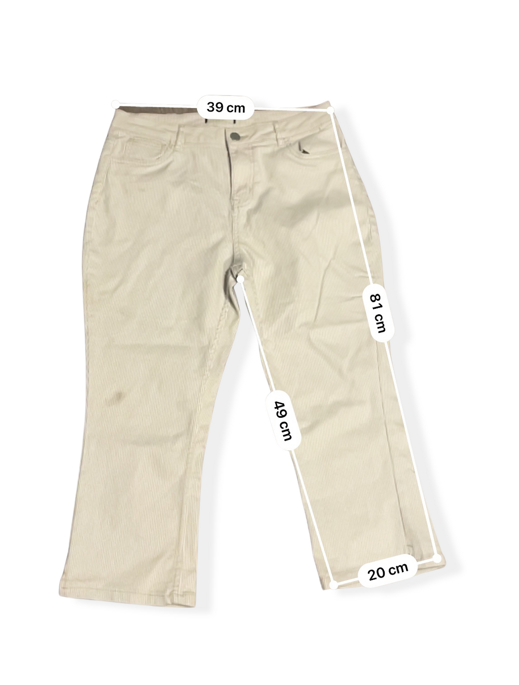 Rubynee Vintage y2k Denim Cream trousers