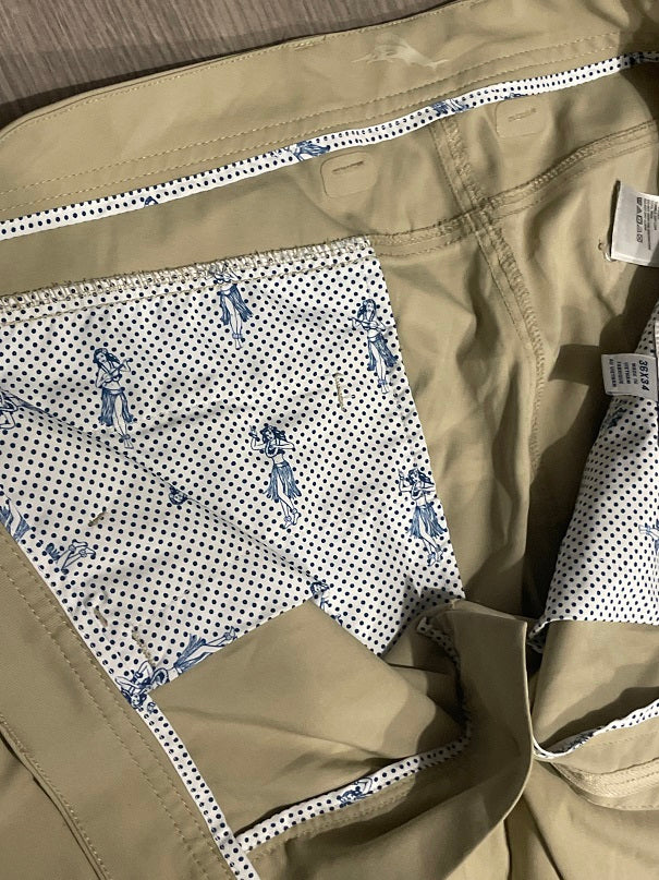 Rubynee Vintage Y2k Tommy Bahamas Cream Chinos Mens Trousers