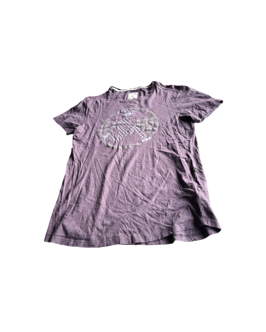 vintage g star purple t shirt in size in L  L 30 W 21|SKU 5080