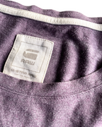 vintage g star purple t shirt in size in L  L 30 W 21|SKU 5080
