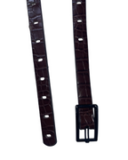 Vintage Luz Camilla Leatherworks Classic Dark Brown Belt SKU 5081