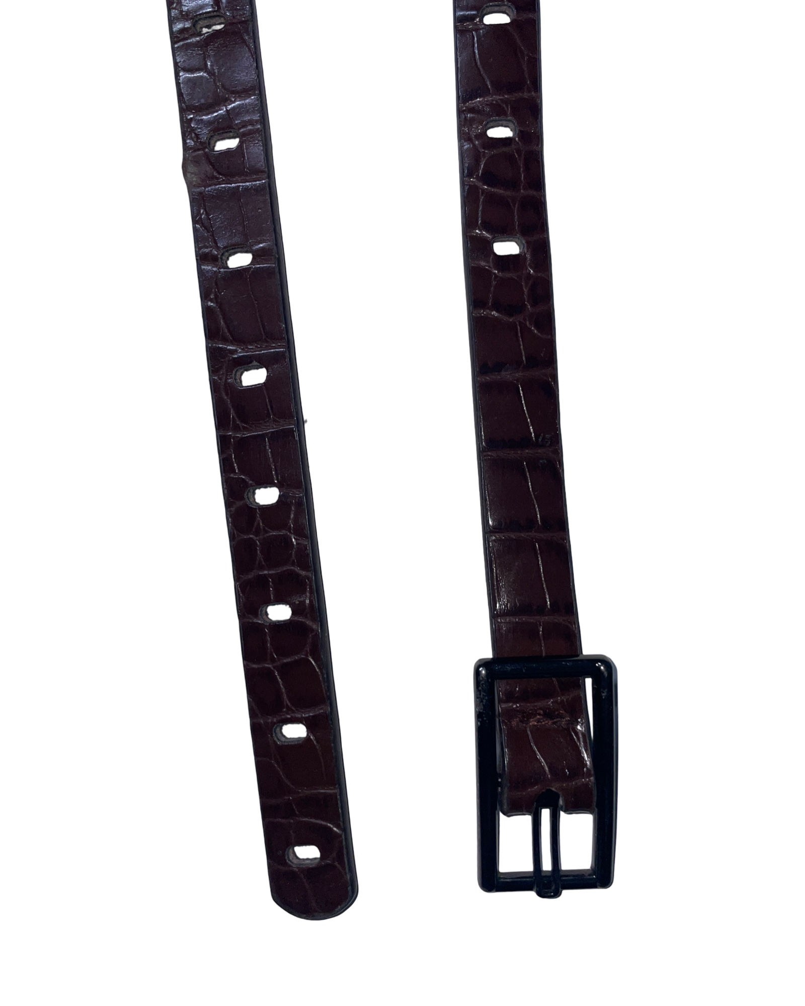 Vintage Luz Camilla Leatherworks Classic Dark Brown Belt SKU 5081