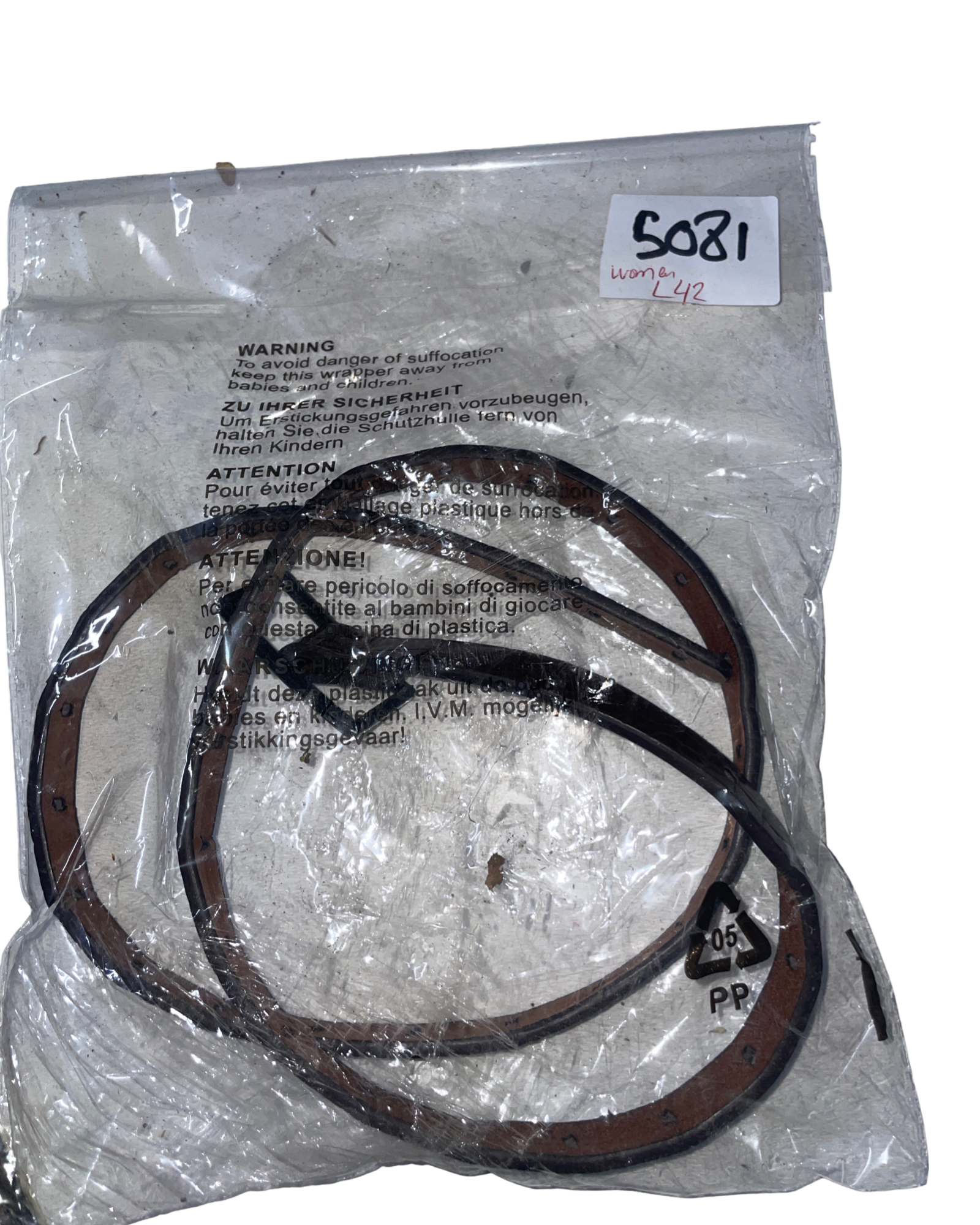 Vintage Luz Camilla Leatherworks Classic Dark Brown Belt SKU 5081
