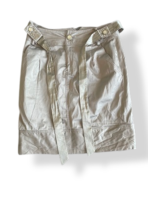 Rubynee vintage y2k womens low waist cream skirt