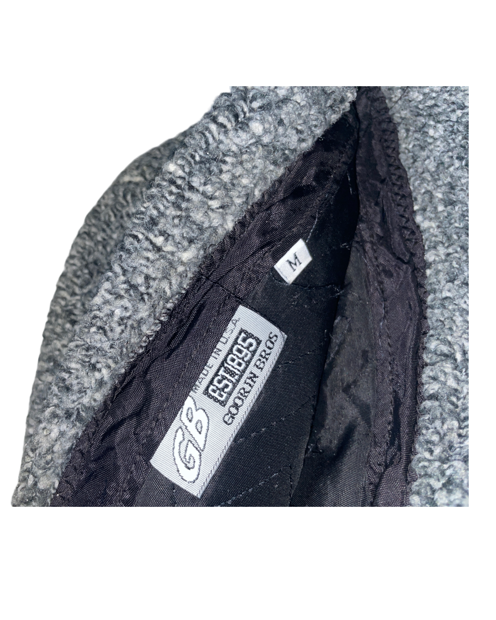 Vintage Bucket  grey hat  90s gorin bros made in USA  SKU 5087