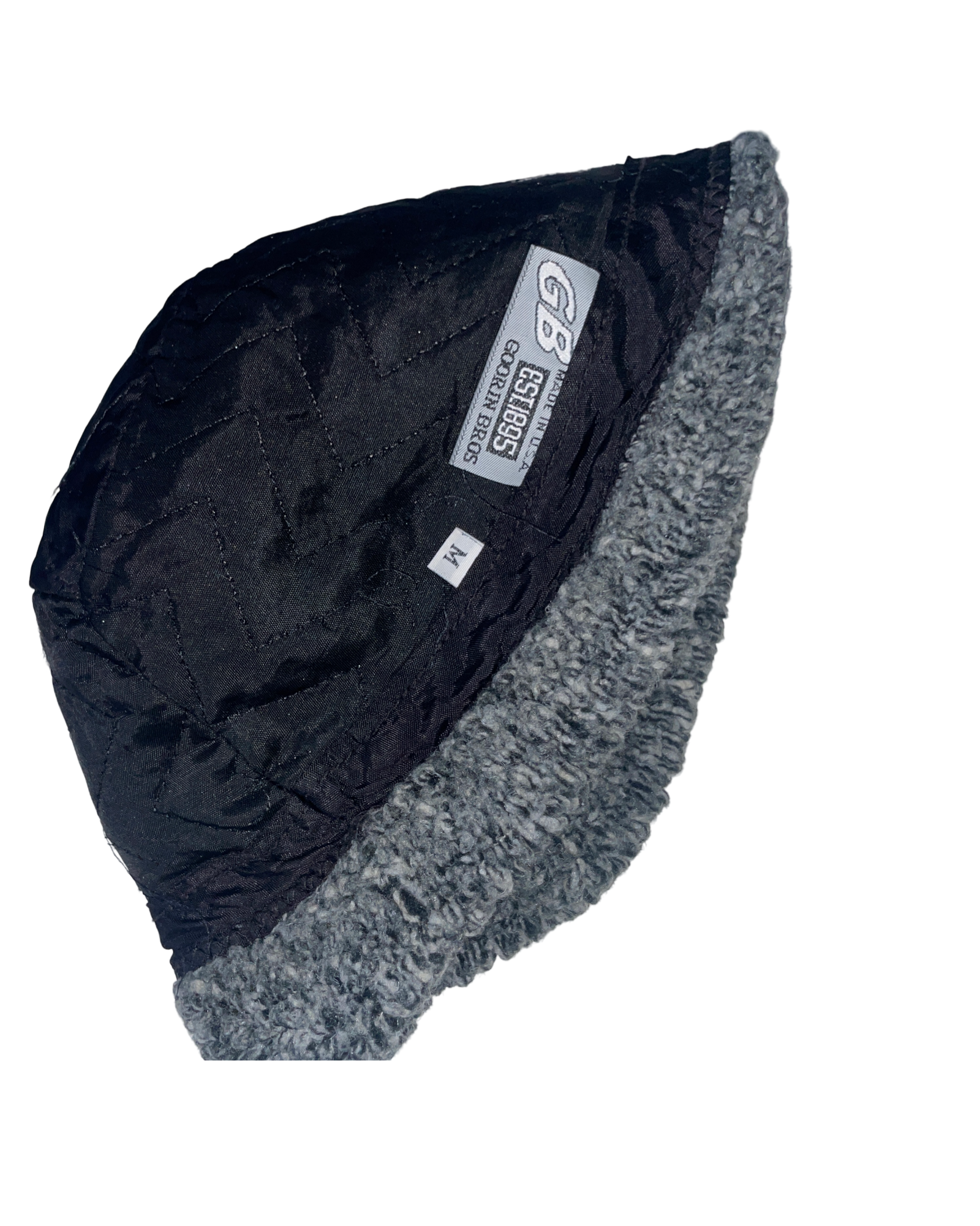 Vintage Bucket  grey hat  90s gorin bros made in USA  SKU 5087
