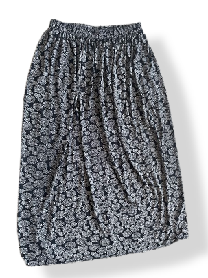 Rubynee Vintage y2k womens Pure Cotton Printed Maxi Tiered Skirt