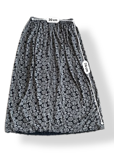 Rubynee Vintage y2k womens Pure Cotton Printed Maxi Tiered Skirt