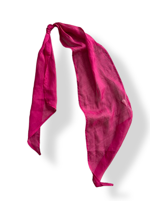 Rubynee Vintage y2k pink silk scarf