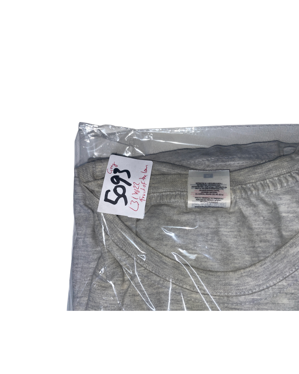 Fruit of the Loom URVI'S Grey Graphic T-Shirt SKU 5093