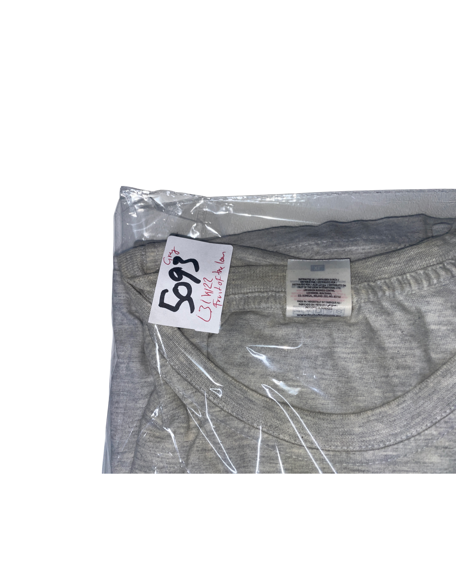 Fruit of the Loom URVI'S Grey Graphic T-Shirt SKU 5093