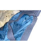 Puma Windbreaker Jacket Size  Medium Large Black White Blue Tuck Away Hood Nylon Men’s  lL29  W24 SKU 5096