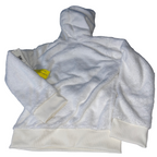 DKNY Girls White Polyester Pullover Hoodie 10-12 Years old SKU 5097