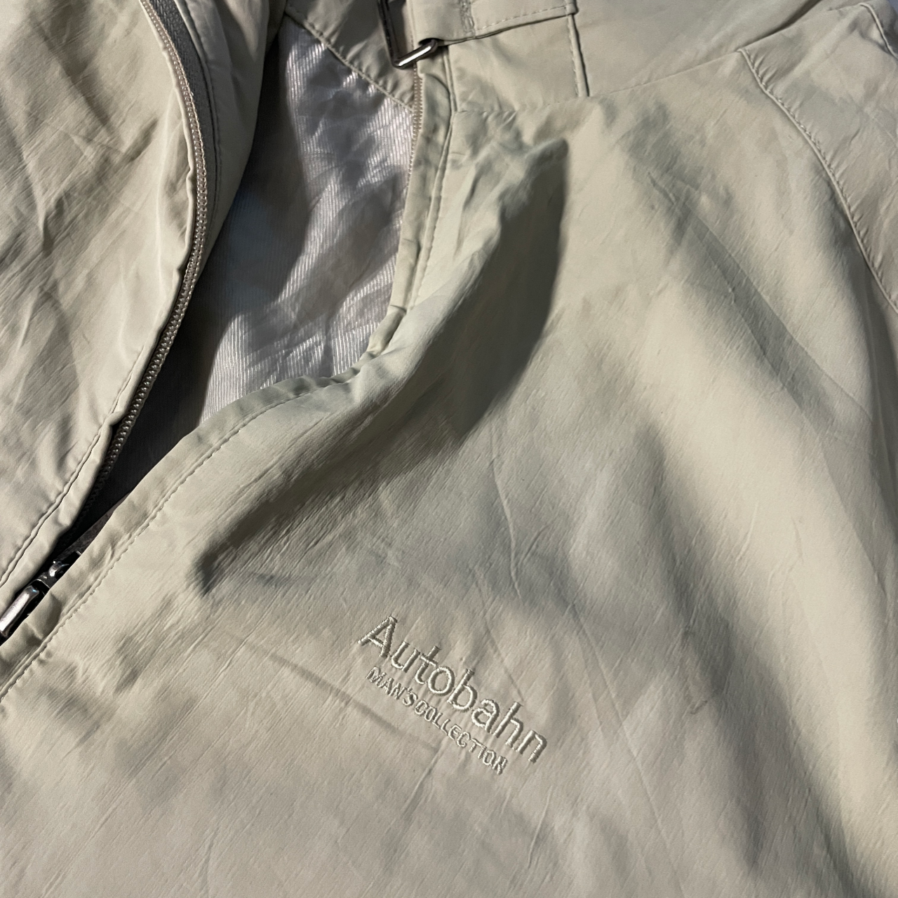 Vintage  Autobahn classic  Windbreaker Bomber Jacket Brown Size M L 27 W 21 SKU 5099