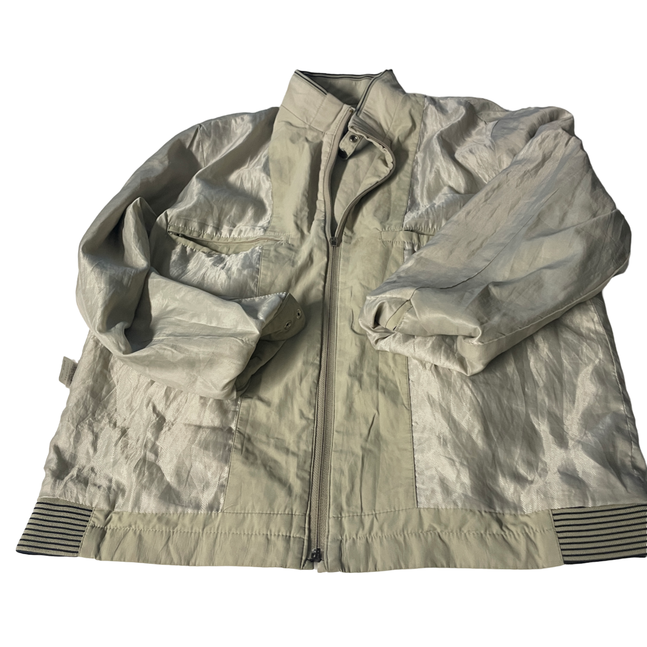 Vintage  Autobahn classic  Windbreaker Bomber Jacket Brown Size M L 27 W 21 SKU 5099