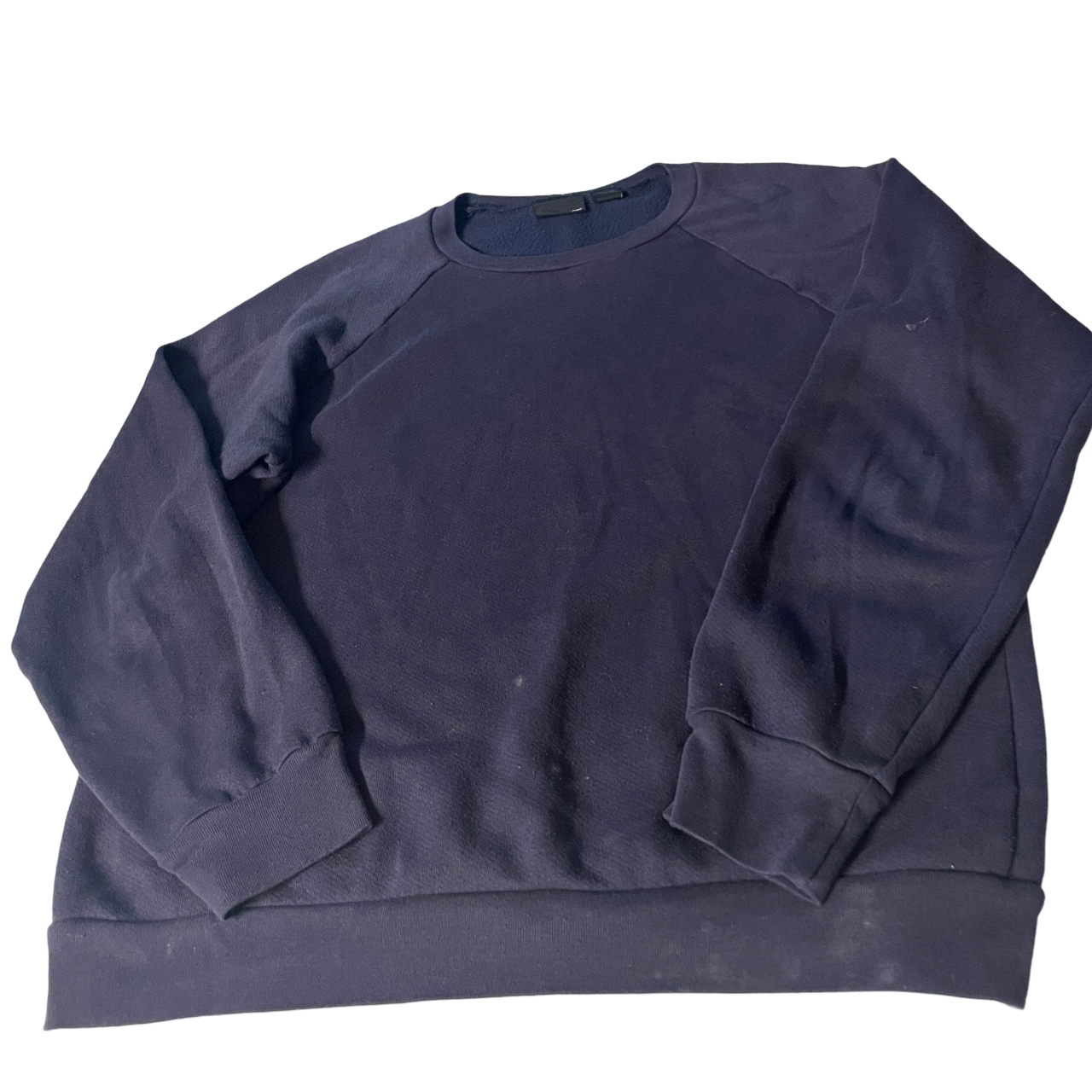 Vintage Navy American Apparel Crewneck Pullover Sweater. SKU 5100