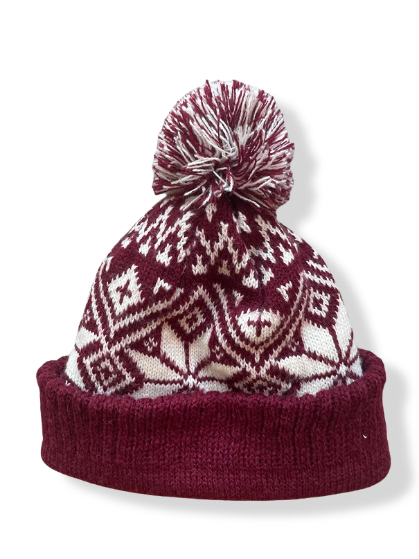 Rubynee Vintage y2k crochet fashion red beanie cap