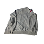 Vintage full Zip crest Logo Sweater, Grey Jumper Size M L 29 W 21 SKU 5103