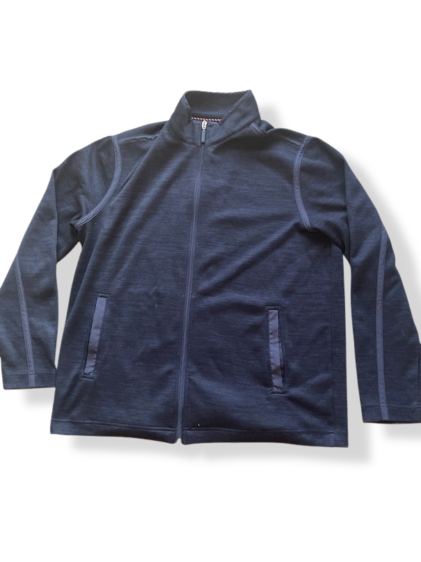 Rubynee Vintage y2k Johnston & Murphy mens full zip blue jacket