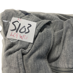  Vintage full Zip crest Logo Sweater, Grey Jumper Size M L 29 W 21 SKU 5103