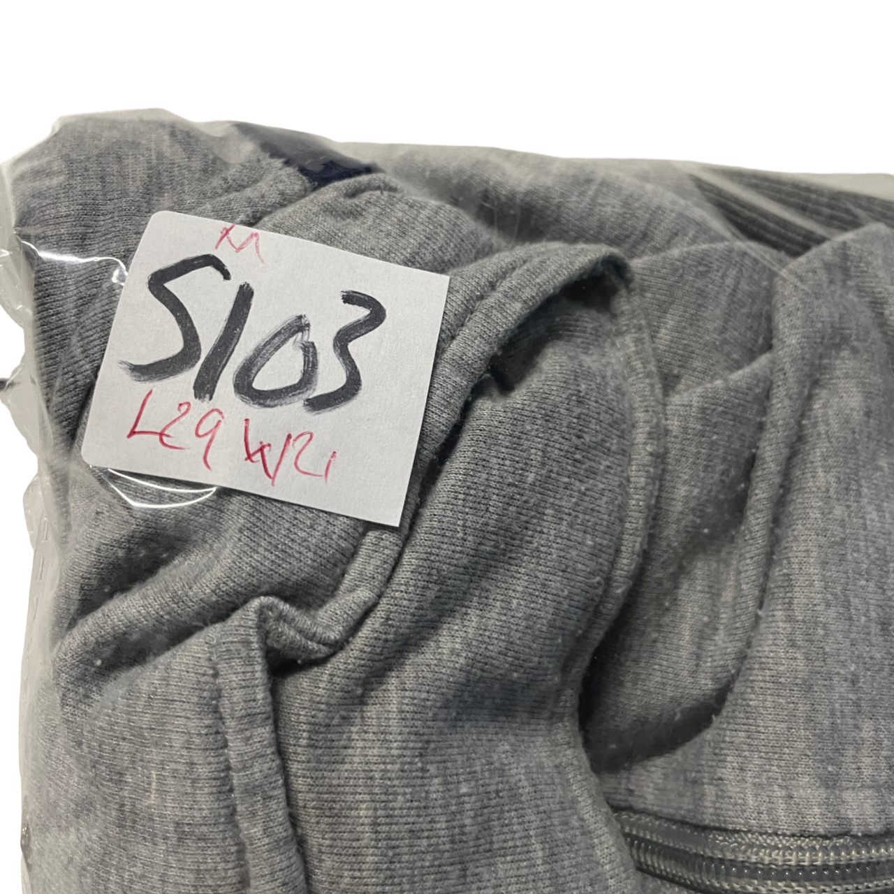  Vintage full Zip crest Logo Sweater, Grey Jumper Size M L 29 W 21 SKU 5103