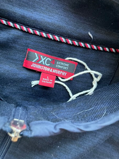 Rubynee Vintage y2k Johnston & Murphy mens full zip blue jacket