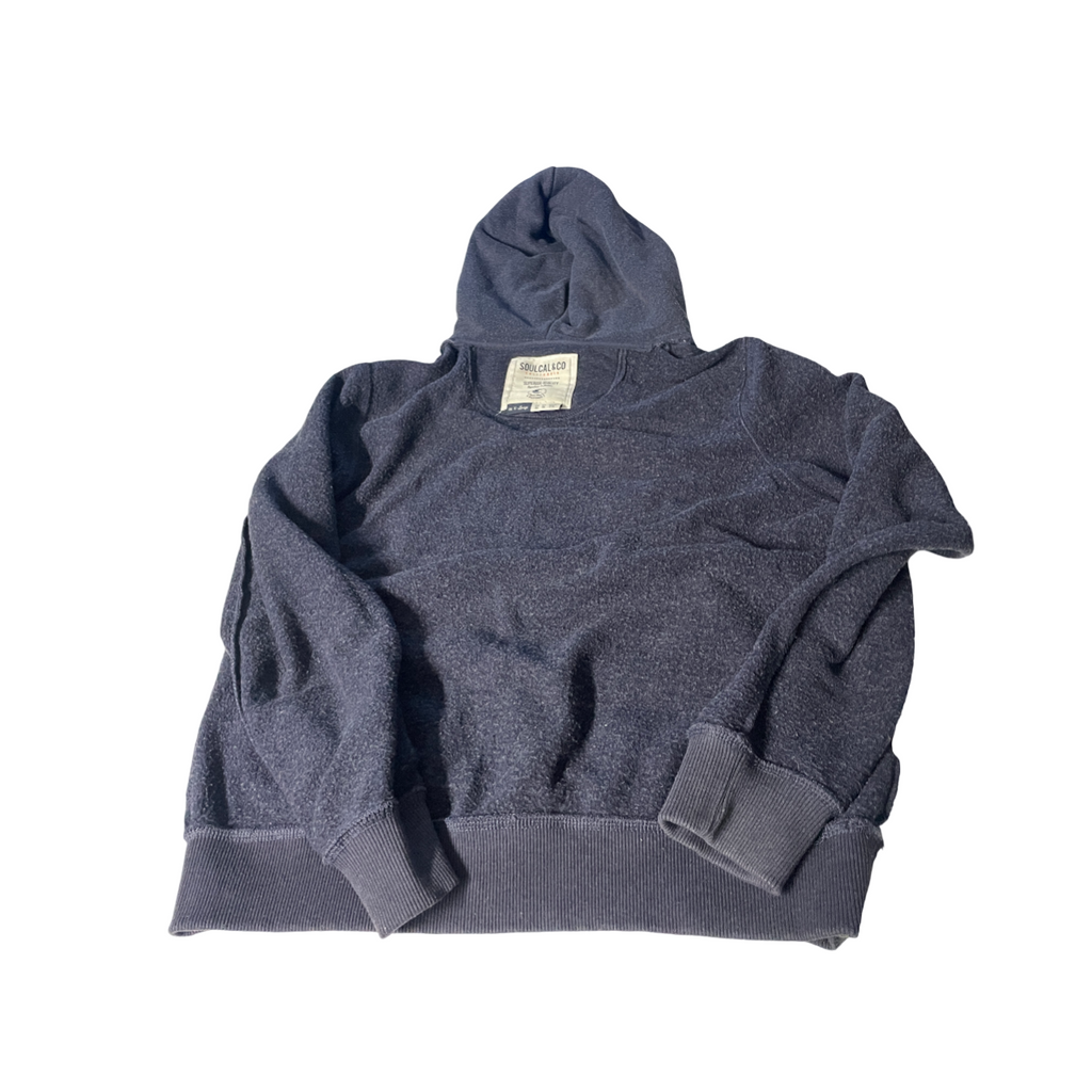 Vintage Soul-cal Men's Grey Thick Hoodie.  SKU 5104
