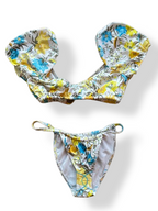 Rubynee Vintage y2k Romantic girls printed bikini