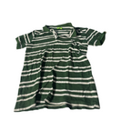 Vintage Hugo Boss Women's Green and White Shirt. SKU 5111