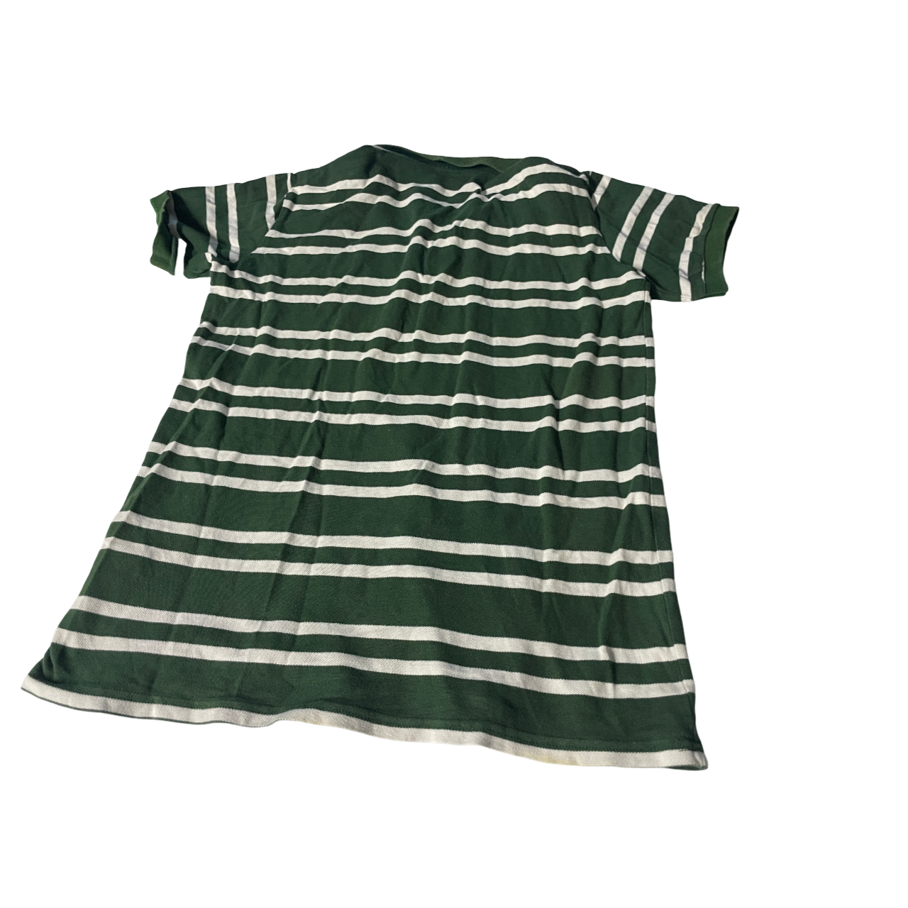 Vintage Hugo Boss Women's Green and White Shirt. SKU 5111