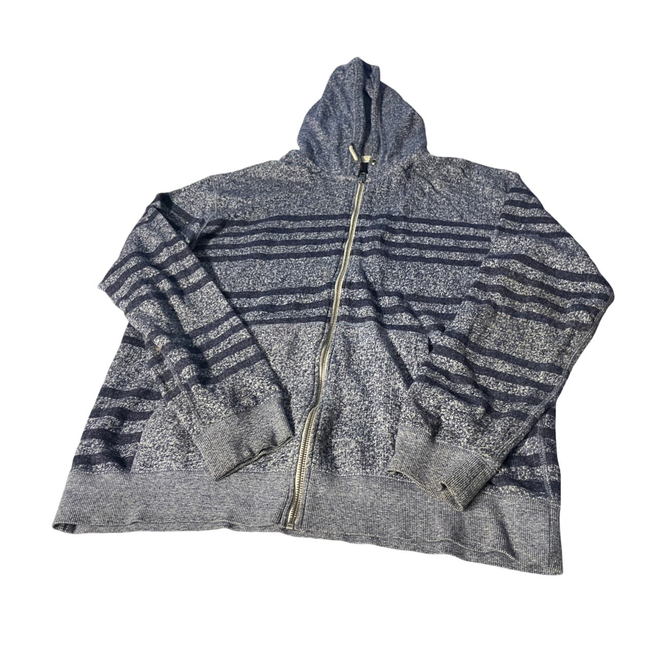 VTG Stripe Quiksilver Blue Hoodie for Men thick material SKU 5115