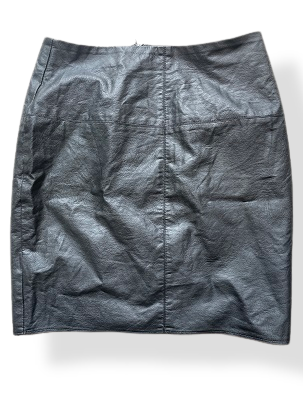 Rubynee Vintage y2k womens faux leather black skirt