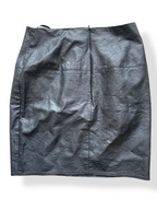 Rubynee Vintage y2k womens faux leather black skirt
