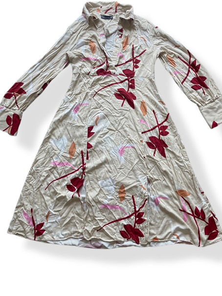 Rubynee Vintage y2k Marks & Spencer Women's Rayon A-Line Knee-Length Dress