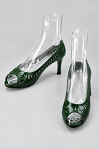 Vintage y2k womens if carrini green high heel shoe