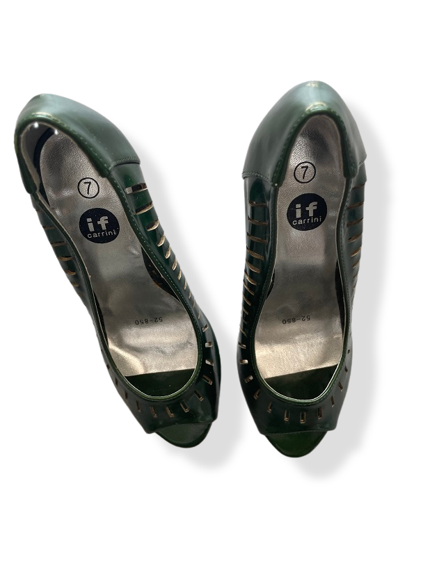 Rubynee Vintage y2k womens if carrini green high heel shoe