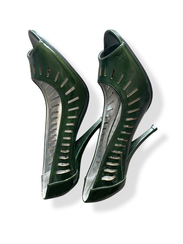 Rubynee Vintage y2k womens if carrini green high heel shoe
