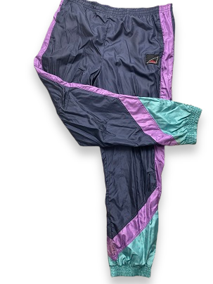 Vintage navy purple colorblock pant trouser size L