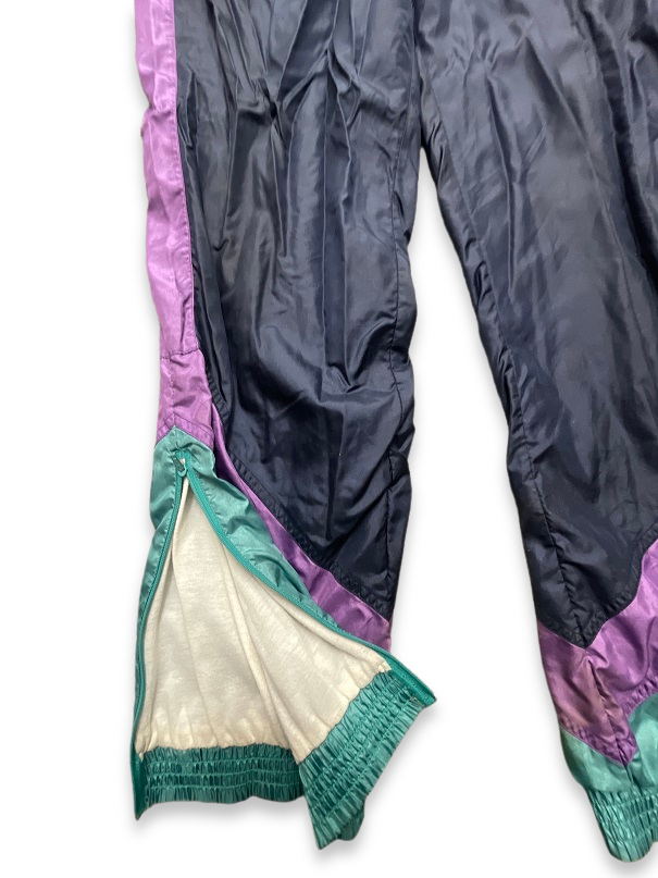 Vintage navy purple colorblock pant trouser size L