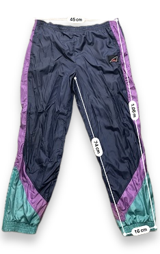 Vintage navy purple colorblock pant trouser size L