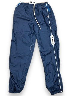 Vintage leopard mens waterproof blue trouser