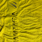 vinatge Nautica Men's Yellow T-shirt in size M l 27 w 19 sku 5127