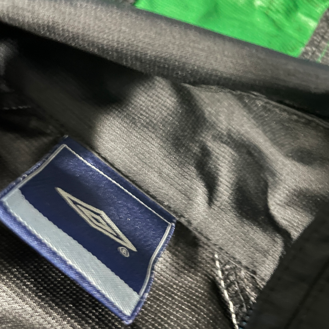 Vintage Umbro Black and Green Training Jacket SKU 5132