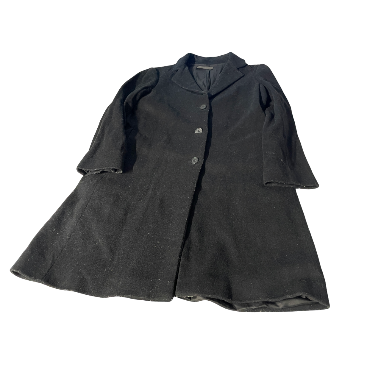 Vintage Calvin Klein&nbsp; Grey Coats, Jackets &amp; Waistcoats Wool Outer Shell for Women&nbsp; wool long grey coat. GRADE B . &nbsp; SIZE 10 UK L 36 W 19&nbsp; SKU 5137