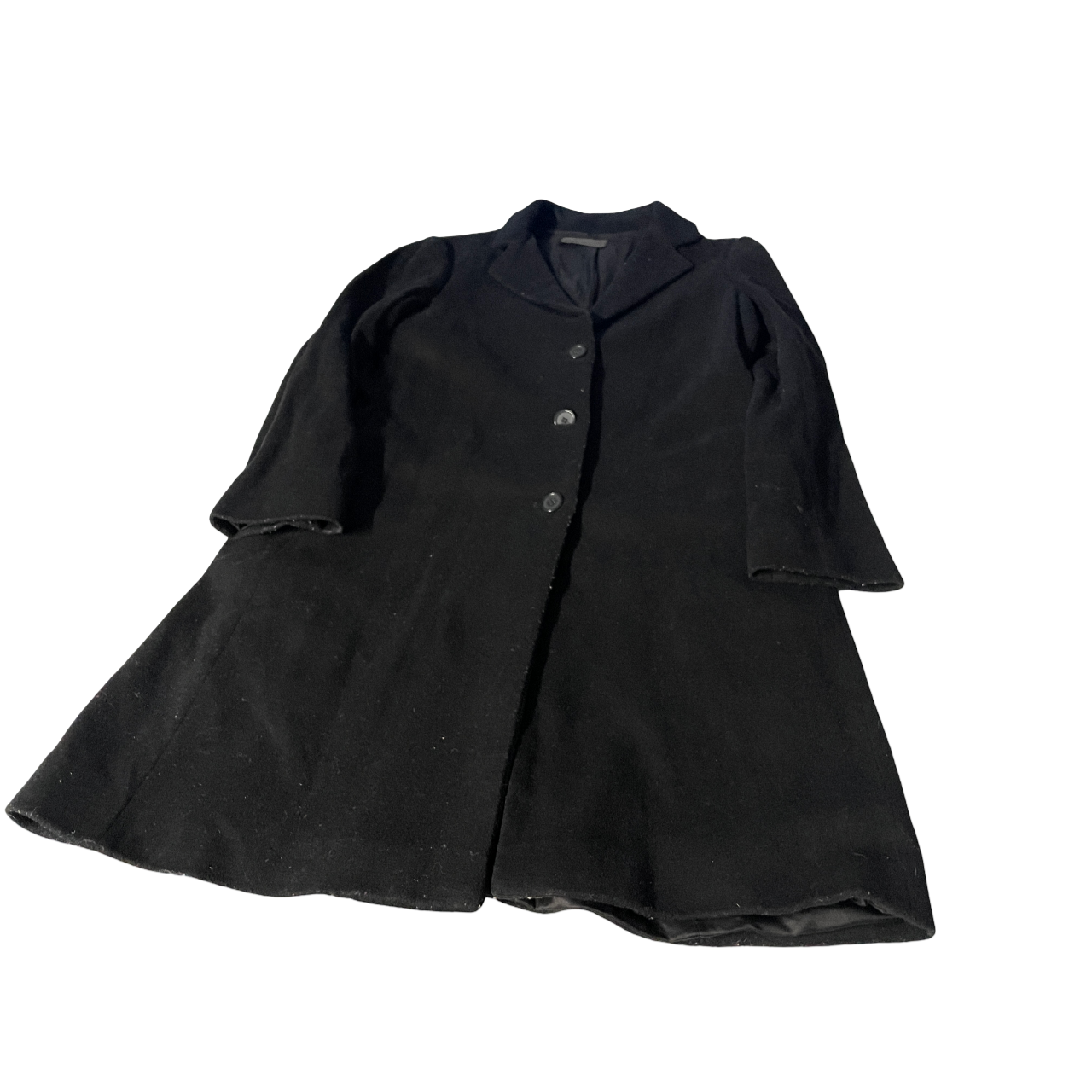 Vintage Calvin Klein&nbsp; Grey Coats, Jackets &amp; Waistcoats Wool Outer Shell for Women&nbsp; wool long grey coat. GRADE B . &nbsp; SIZE 10 UK L 36 W 19&nbsp; SKU 5137